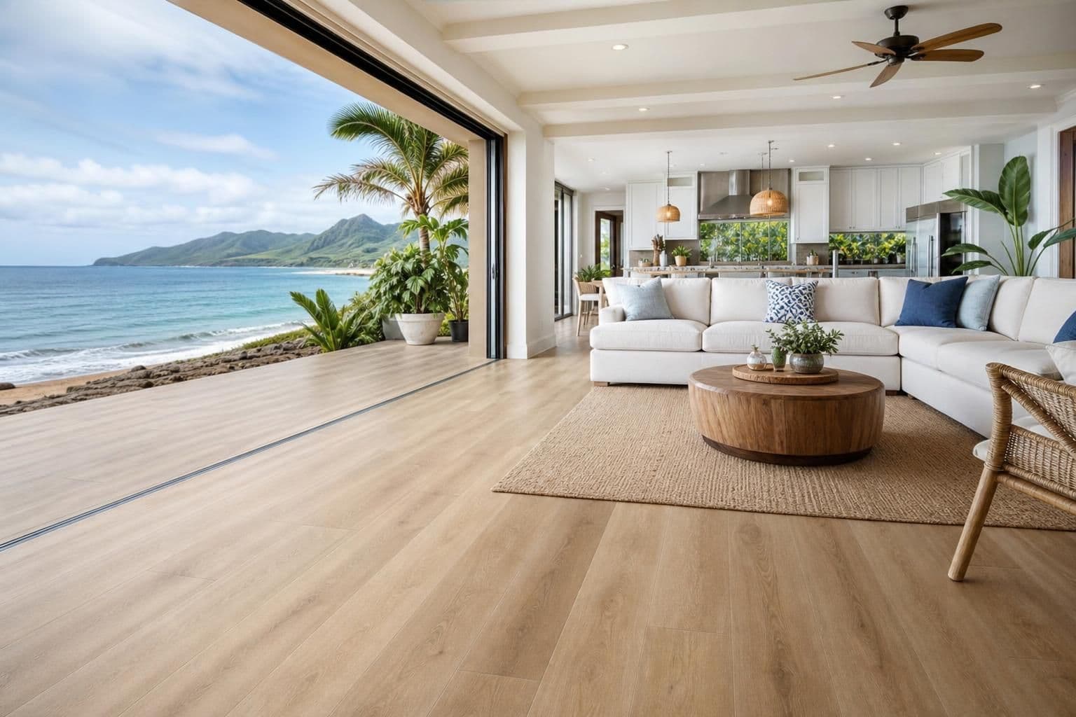 Waterproof Vinyl Plank Flooring for Oahu Beach Houses